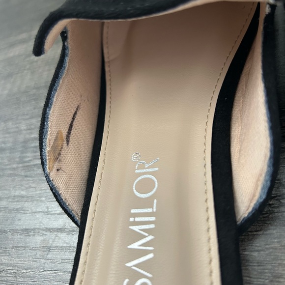 Women's Black Slip-On Mules - Picture 4 of 5